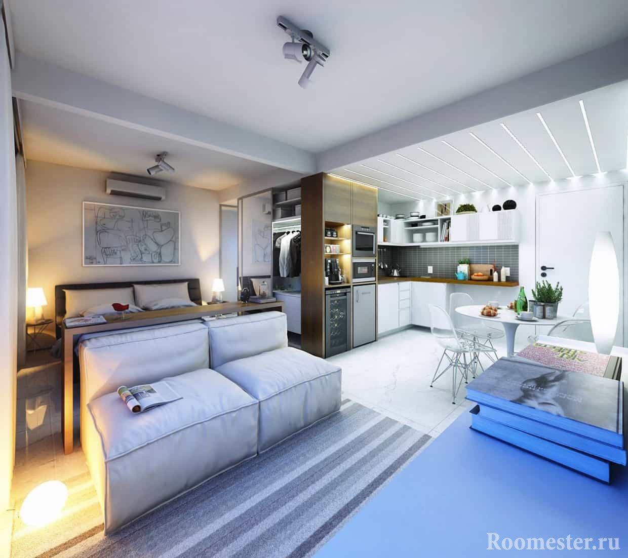 Design af en 1 værelses lejlighed pÃ¥ 30 kvm foto 1 værelses lejlighed 30 m2