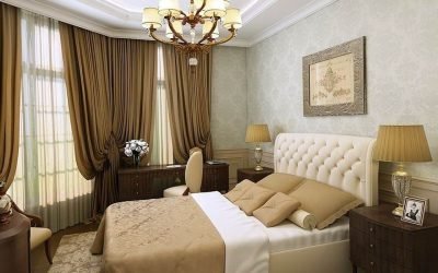 Дизайн спальни в классическом стиле — фото идеи интерьера