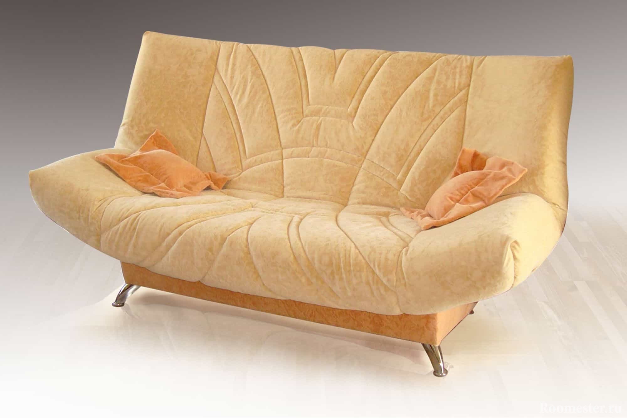 Раскладной диван в ткани с механизмом клик-кляк
