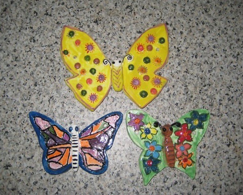 Бабочки из полимерной глины