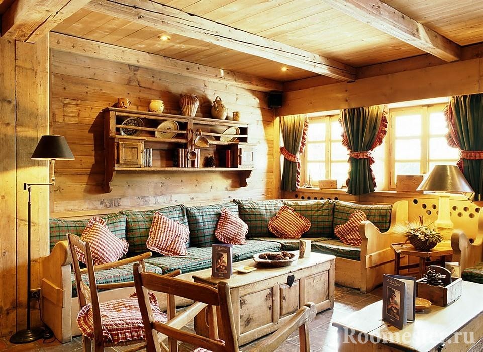 Дизайн интерьера деревянного дома: выбираем стиль
