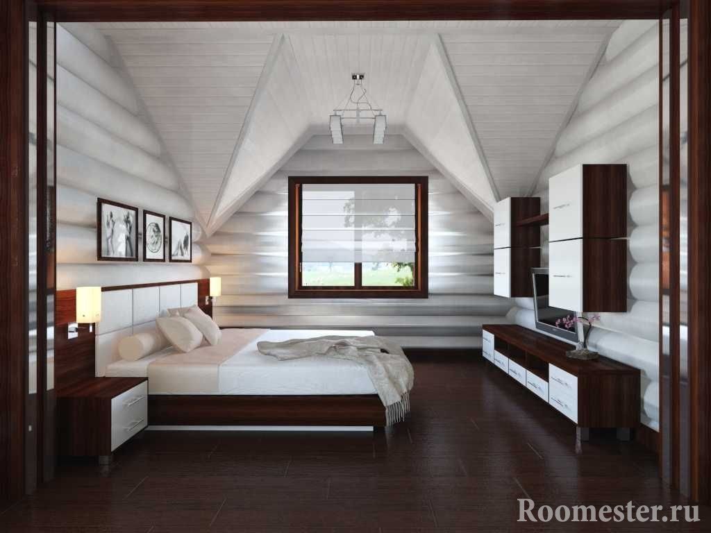 Необычный потолок в спальне 
