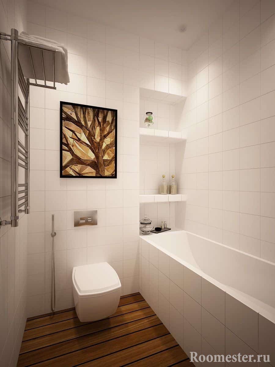 Белая ванная комната 
