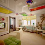 Идеальная поверхность многоуровневых потолков в детской комнате