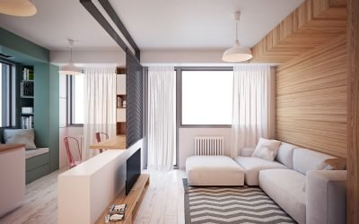 Дизайн однокомнатной квартиры 35 кв. м: комбинируем уют и многофункциональность