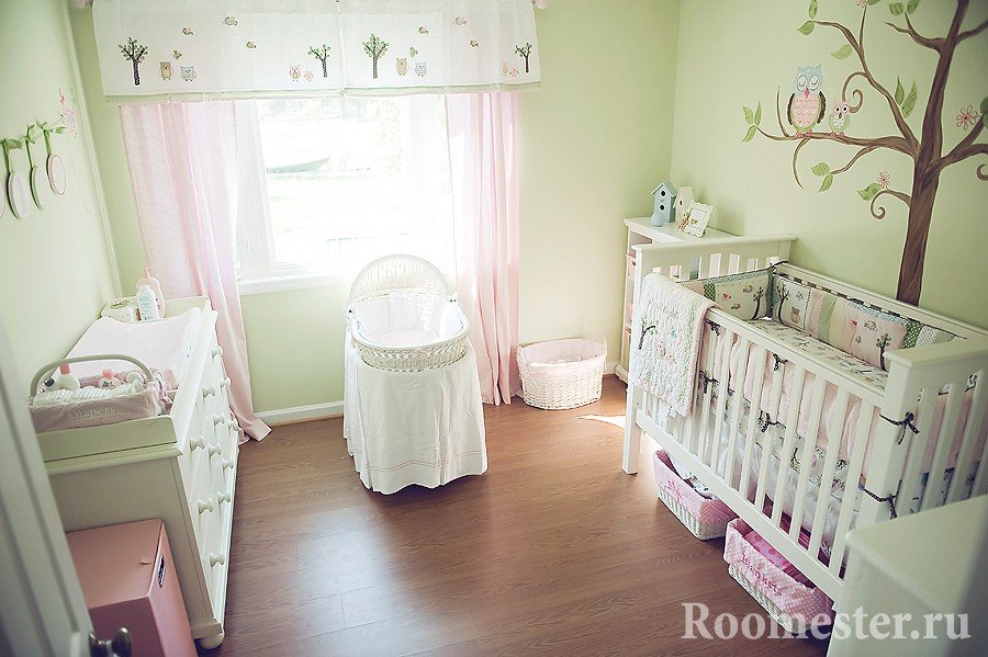 Интерьер детской комнаты для новорожденного + 100 фото