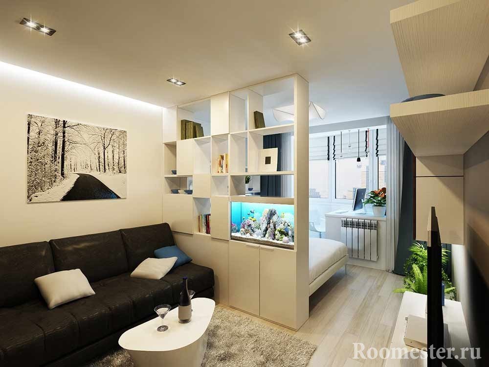 Дизайн однокомнатной квартиры (518 фото)