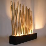 Светильник из стволов бамбука
