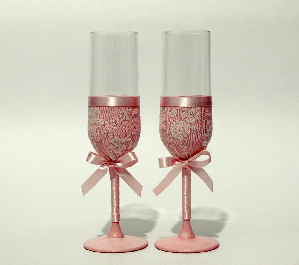 Декор на свадьбу своими руками: бокалы, бутылки, стулья