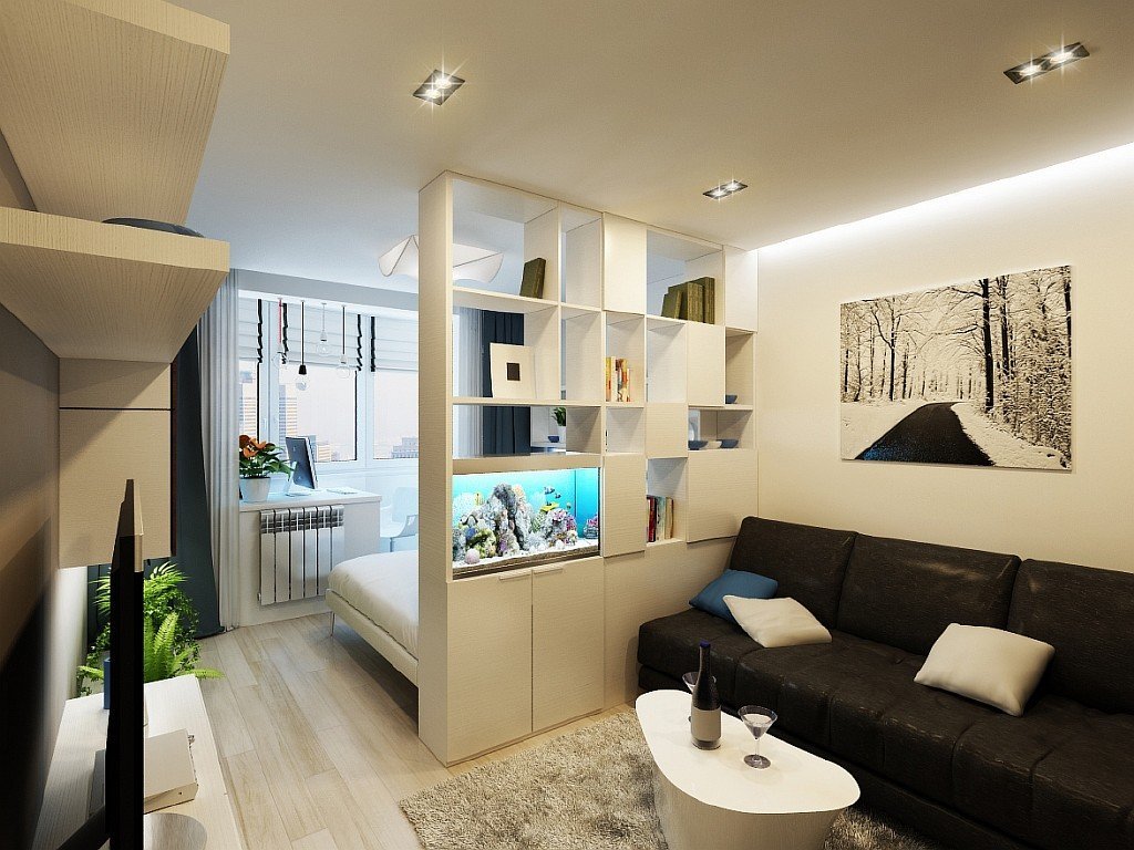 Дизайн квартиры 50 кв м: однокомнатная и двукомнатная +110 фото