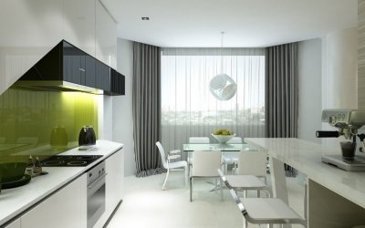 Дизайн штор для кухни — 80 современных вариантов