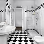dizajn cherno beloj vannoj komnaty 10 150x150 - Дизайн ванной комнаты в черно-белом цвете