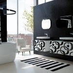 dizajn cherno beloj vannoj komnaty 19 150x150 - Дизайн ванной комнаты в черно-белом цвете