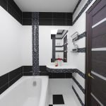 dizajn cherno beloj vannoj komnaty 2 150x150 - Дизайн ванной комнаты в черно-белом цвете