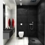 dizajn cherno beloj vannoj komnaty 21 150x150 - Дизайн ванной комнаты в черно-белом цвете