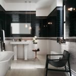 dizajn cherno beloj vannoj komnaty 29 150x150 - Дизайн ванной комнаты в черно-белом цвете