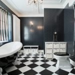 dizajn cherno beloj vannoj komnaty 37 150x150 - Дизайн ванной комнаты в черно-белом цвете