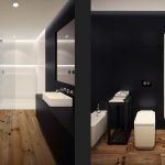 dizajn cherno beloj vannoj komnaty 38 150x150 - Дизайн ванной комнаты в черно-белом цвете