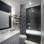 dizajn cherno beloj vannoj komnaty 4 150x150 - Дизайн ванной комнаты в черно-белом цвете