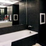 dizajn cherno beloj vannoj komnaty 43 150x150 - Дизайн ванной комнаты в черно-белом цвете
