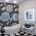 dizajn cherno beloj vannoj komnaty 49 150x150 - Дизайн ванной комнаты в черно-белом цвете