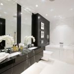 dizajn cherno beloj vannoj komnaty 52 150x150 - Дизайн ванной комнаты в черно-белом цвете