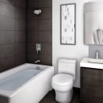 dizajn cherno beloj vannoj komnaty 58 150x150 - Дизайн ванной комнаты в черно-белом цвете