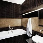 dizajn cherno beloj vannoj komnaty 68 150x150 - Дизайн ванной комнаты в черно-белом цвете