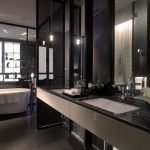 dizajn cherno beloj vannoj komnaty 75 150x150 - Дизайн ванной комнаты в черно-белом цвете