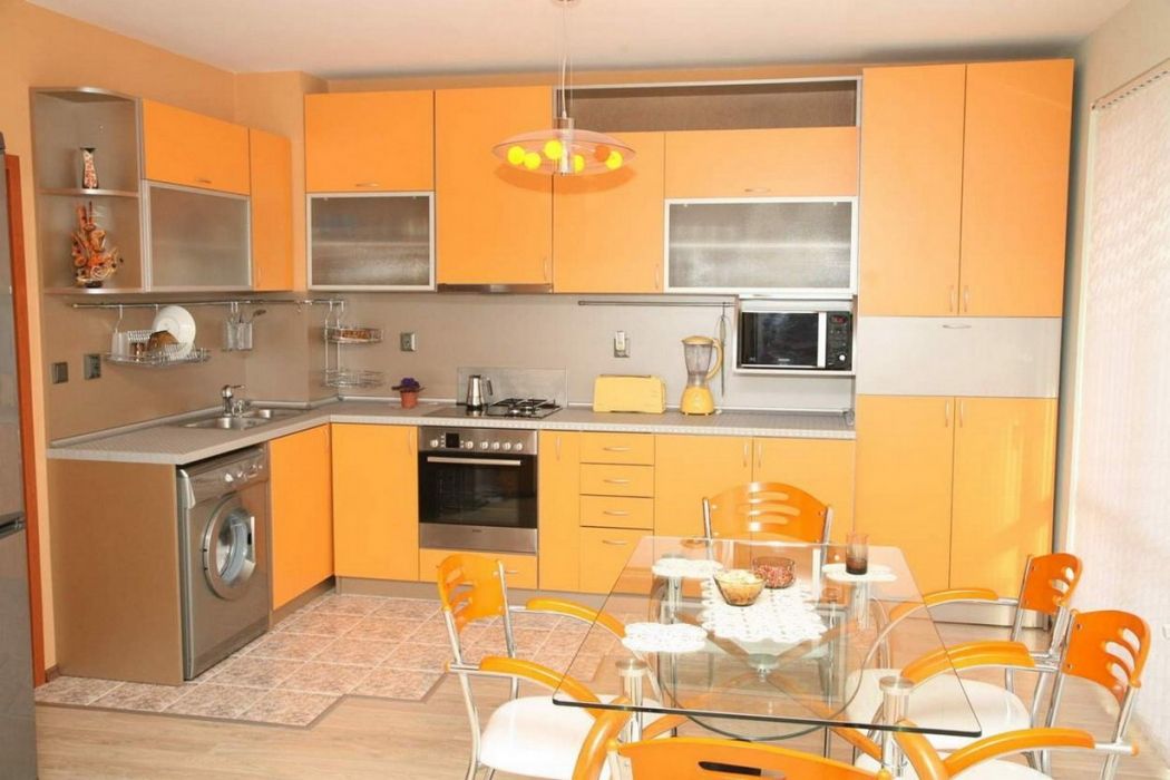 dizajn oranzhevoj kuhni 11 - Дизайн кухни в оранжевом стиле: + 70 фото