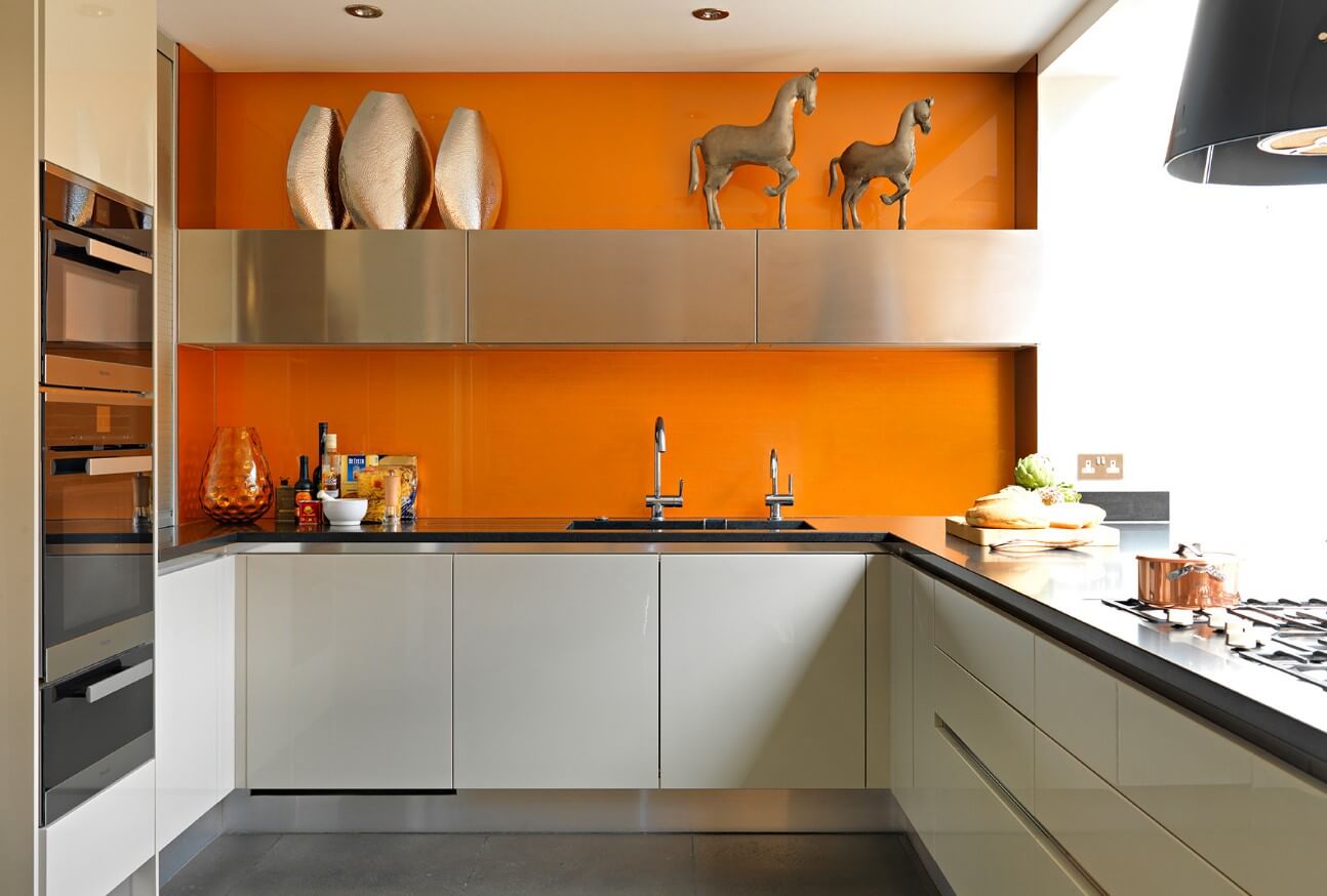 dizajn oranzhevoj kuhni 2 - Дизайн кухни в оранжевом стиле: + 70 фото