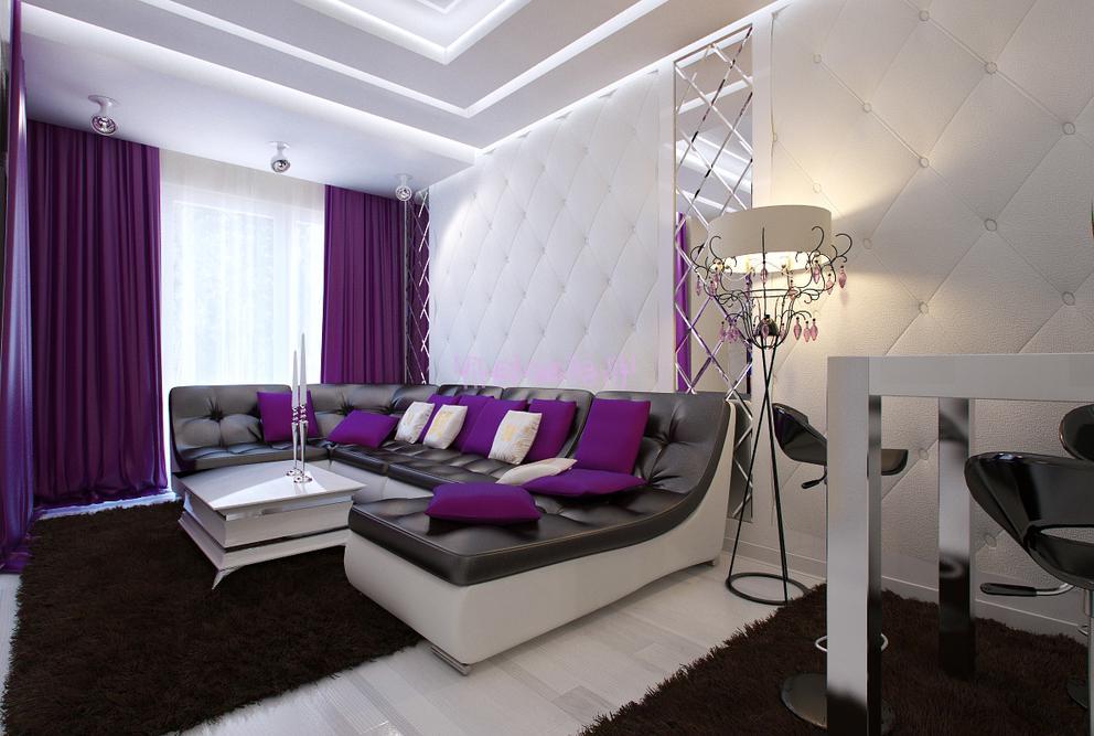 Фиолетовый диван в интерьере: виды, материалы обивки, механизмы, дизайн, оттенки и сочетания