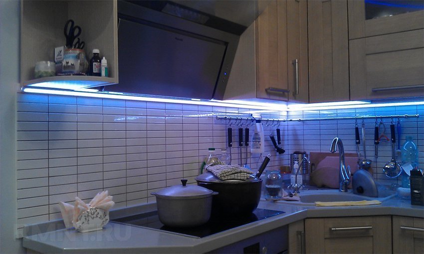 светодиодная подсветка на кухне своими руками