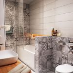dekor plitki v vannoj 18 150x150 - Идеи декора ванной комнаты плиткой +40 фото