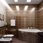 dekor plitki v vannoj 45 150x150 - Идеи декора ванной комнаты плиткой +40 фото