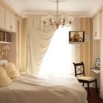 Спальня с кабинетом в классическом стиле