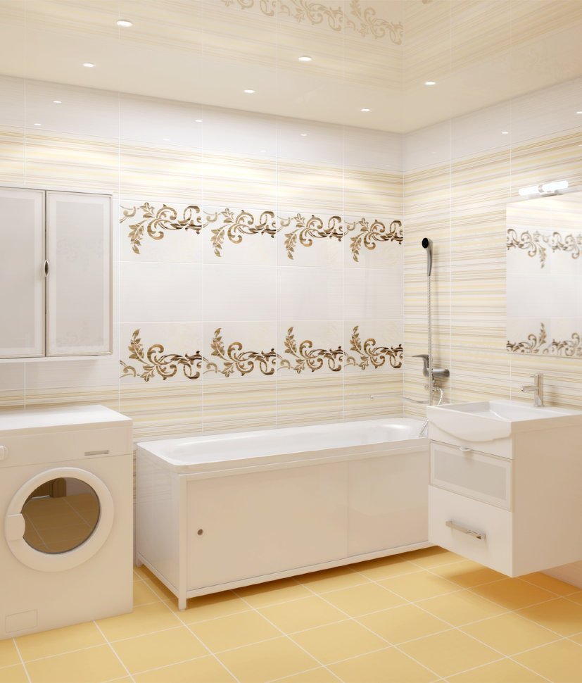 dizajn vanny panelyami 28 - Дизайн ванной комнаты с пластиковыми панелями