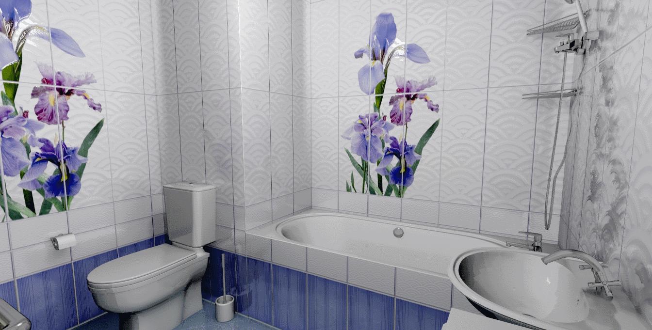 dizajn vanny panelyami 8 - Дизайн ванной комнаты с пластиковыми панелями
