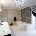 Дамаск в декоре ванной