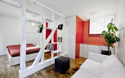 Дизайн квартиры-студии площадью 24 кв. метра +50 фото