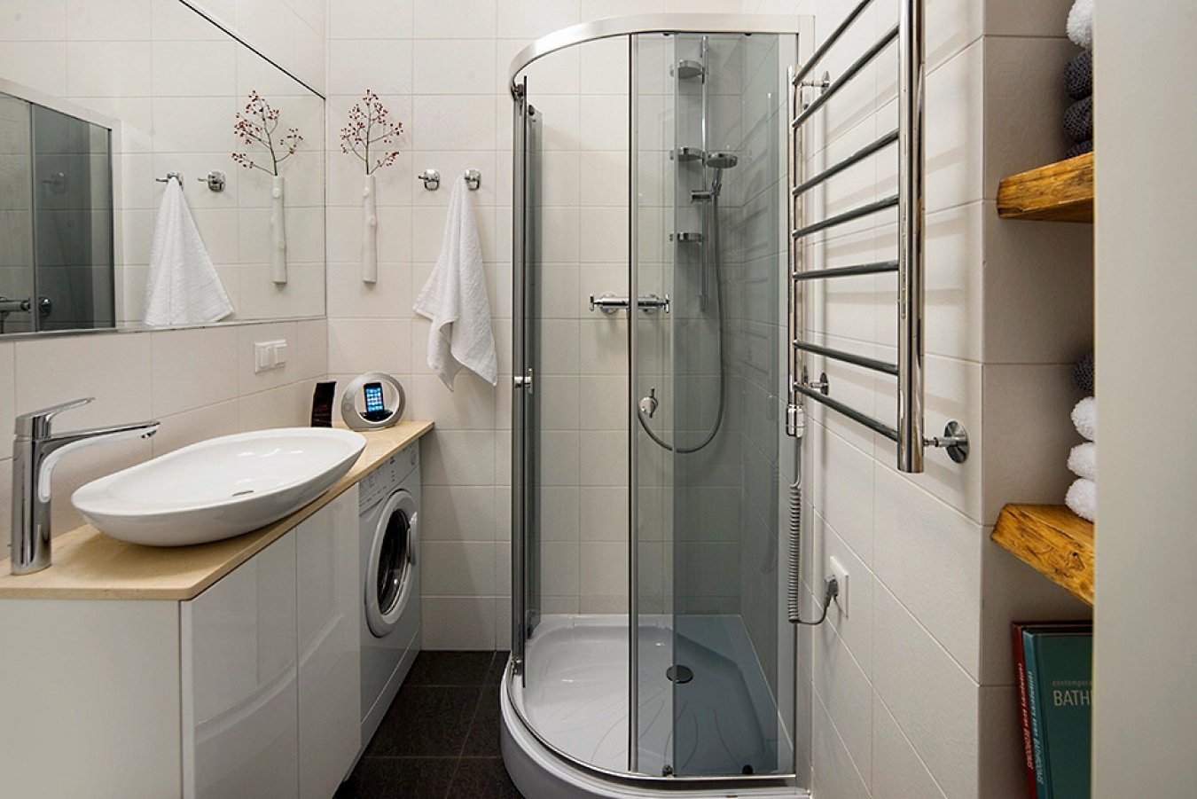 Дизайн ванной комнаты в однокомнатной квартире 33 кв м