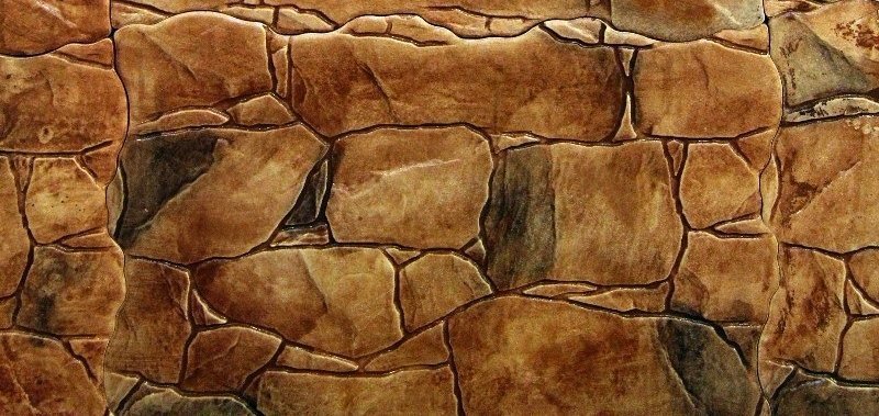 Окрашивание плитки под камень морилкой