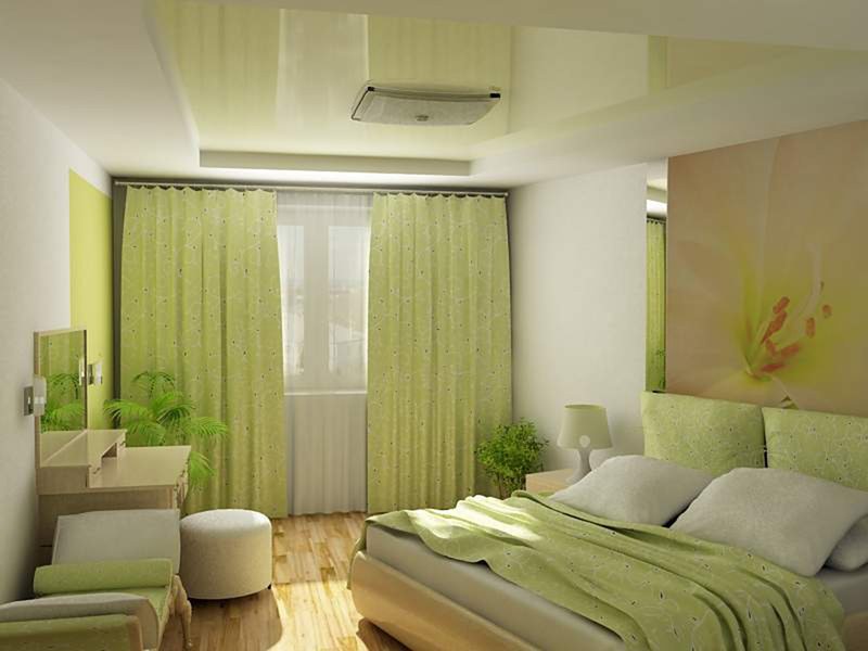 Дизайн спальни оливкового цвета