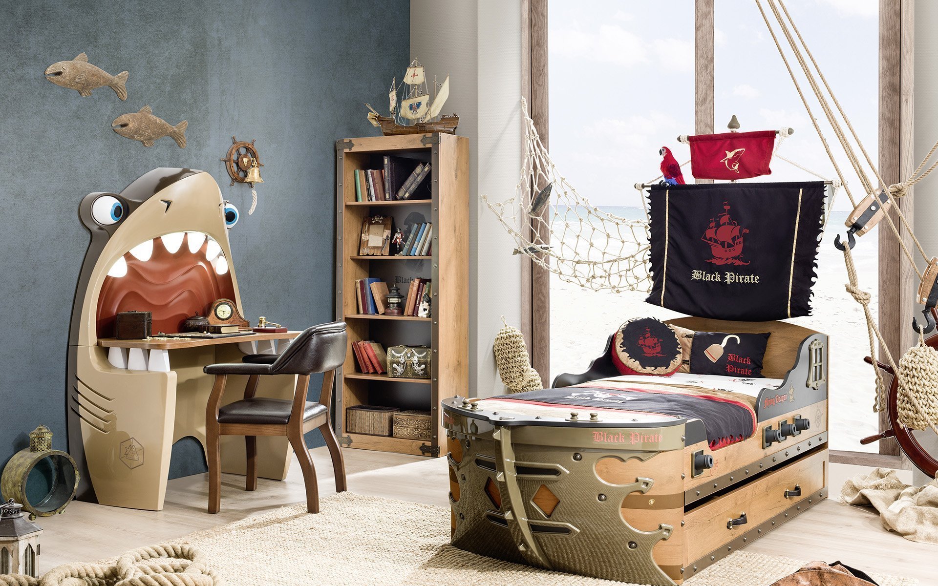 Детская комната в пиратском стиле