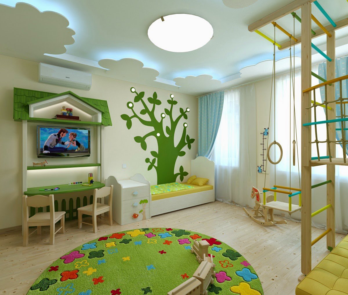 dizajn igrovoj komnaty 29 - Дизайн детской игровой комнаты ( 50 фото )