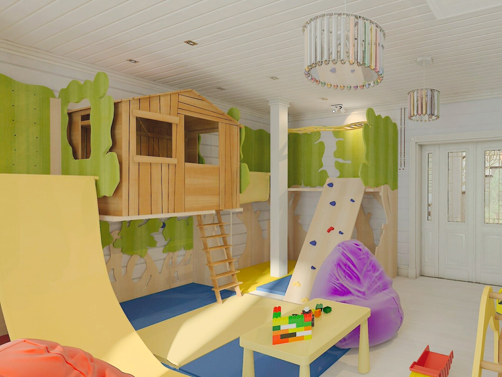 dizajn igrovoj komnaty 33 - Дизайн детской игровой комнаты ( 50 фото )