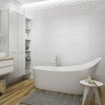Белый цвет в дизайне ванной комнаты