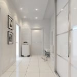 Белый цвет в дизайне коридора