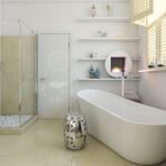 Дизайн ванной комнаты в белом цвете