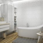 dizajn beloj vannoj komnaty 11 150x150 - Белая ванная комната: дизайн интерьера